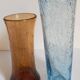 Duo of vintage blown glass vases from Biot