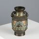 Antique cloisonné vase decorated in bronze, Japan, 19th century.