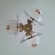 Vintage Mazzega chandelier in Murano glass, designer pendant light