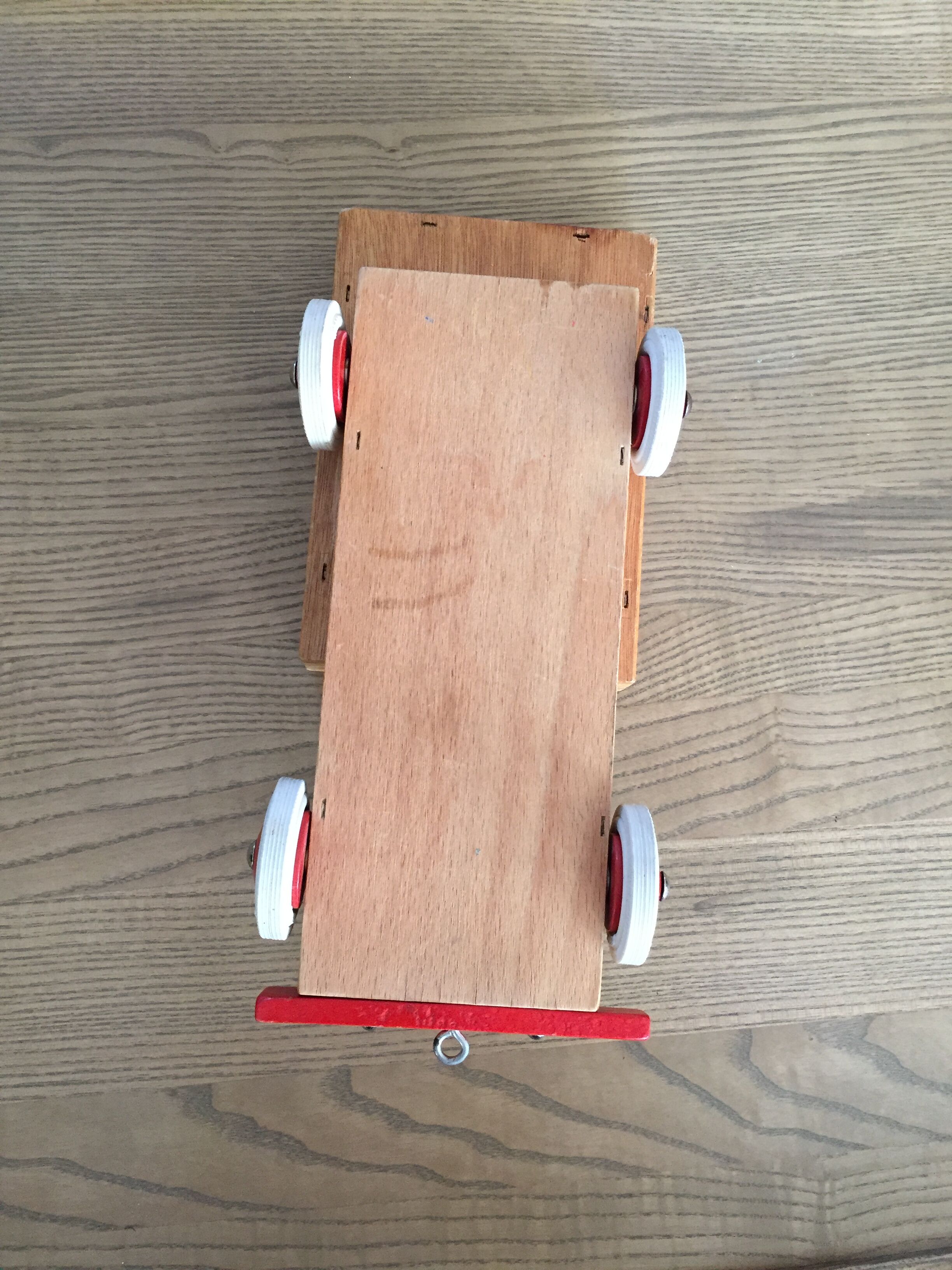 Vintage wooden educational games (truck & tablet)