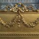 Bevelled mirror old fireplace overmantel 132x79cm