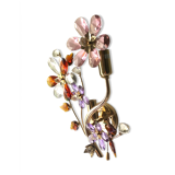 Large wall lamp flowers glass Murano 1970