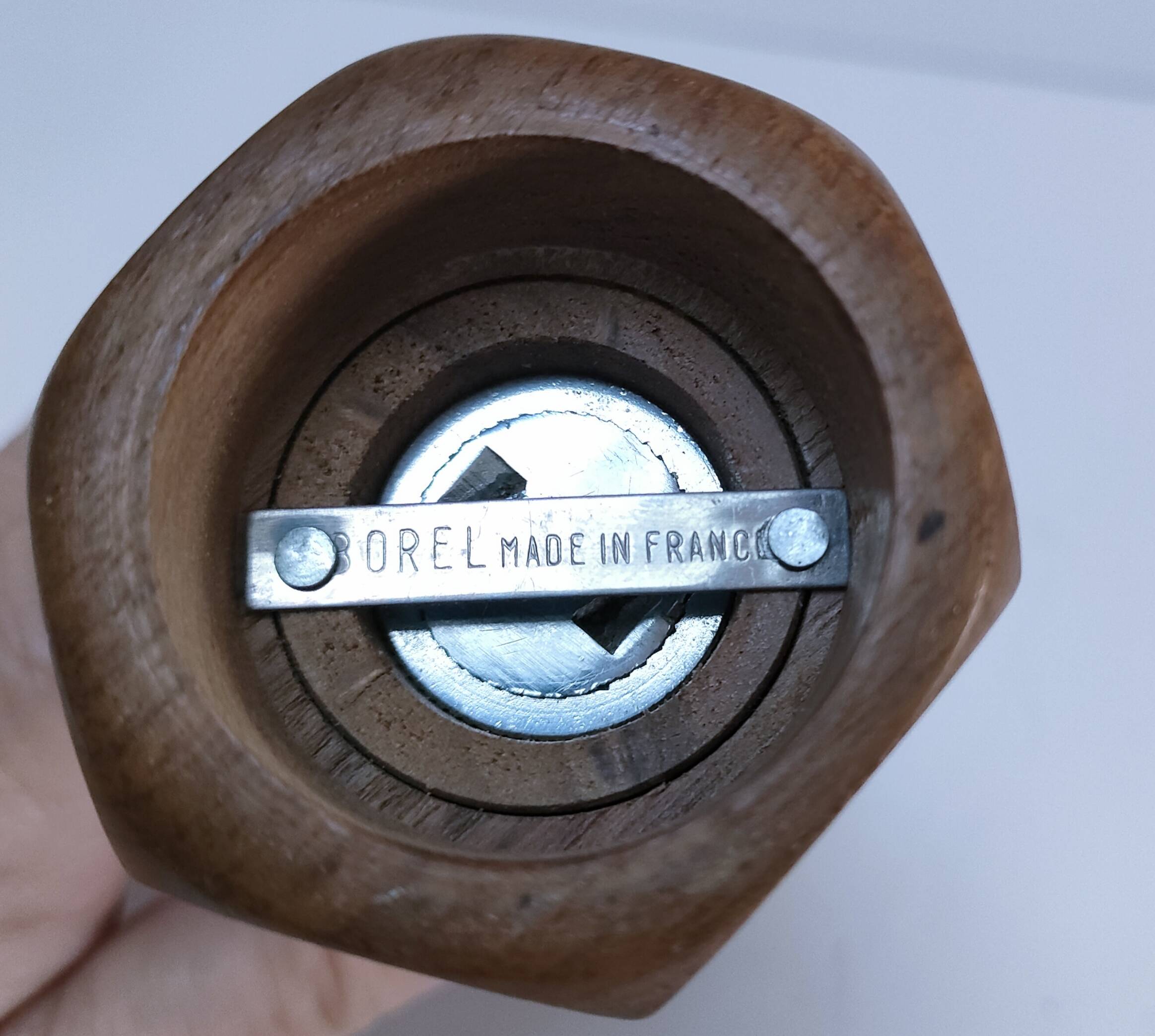 Borel design wooden pepper mill from the 70s