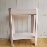 Small renovated Art Deco console in nude colour.