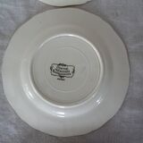 6 plates dessert H.Loux Sarreguemines Obernai