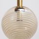 Vintage Set of three Glashutte Limburg hanging lamps, 1960s Germany.