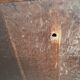 Old vintage wooden letter rack