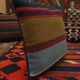 Handwoven traditional kilim blue cushion cover 42x42cm