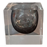 Flavio Poli modernist murano glass ashtray for Seguso 1960.