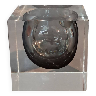 Flavio Poli modernist murano glass ashtray for Seguso 1960.
