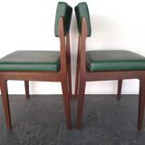 2X Scandinavian Teak Chairs (Set)