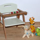 Chaise de poupée en bois vintage