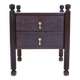 Brazilian chestnut bedside table, 1960s.