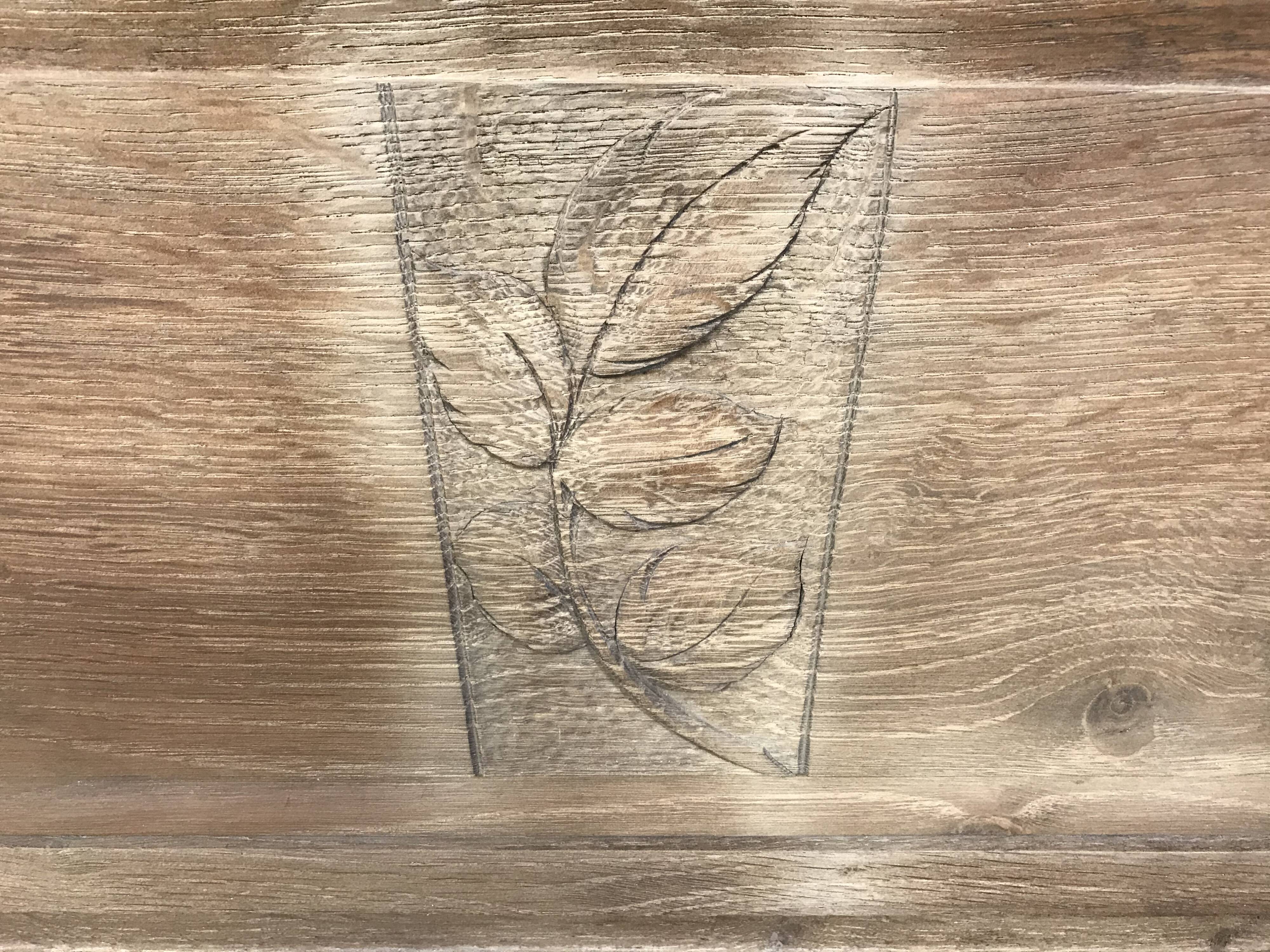 Art deco dresser in solid oak