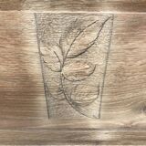 Art deco dresser in solid oak