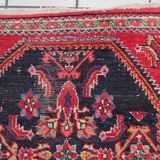 Handmade vintage Persian Hamadan rug 74cm x 129cm, 1960s