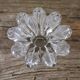 Glass flower candle holder vintage taper candle