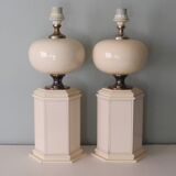 Suite of 2 table lamps from maison Le Dauphin, France 1960-1970