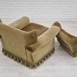 Fauteuil vintage danoise avec rembourrage années 1970