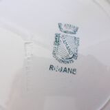 5 flat plates in ironstone from St Amand model Réjane 210726
