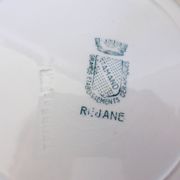 5 assiettes plates en terre de fer de St Amand modèle Réjane 210726
