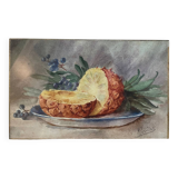 Tableau nature morte à l’ananas