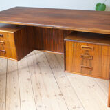 Danish Rosewood Floating Desk by Gunnar Nielsen for Tibergaard, 1960s