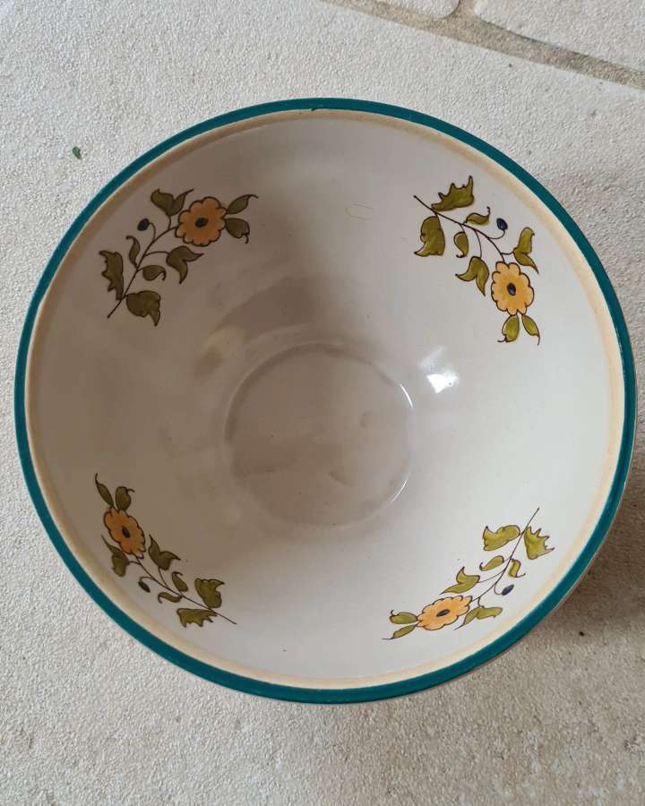 Digoin enamelled stoneware bowls