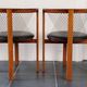 Niels Jorgen Haugesen String wood and leather chairs for Tranekaer, Denmark