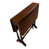 Side table with drop-leaf