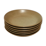 Series of 6 plates in sandstone