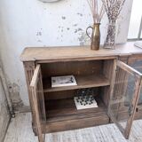 Enfilade display cabinet, solid oak, 1920.