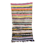 Moroccan carpet Boucherouite colored - 104 x 196 cm