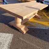 Solid oak monastery table