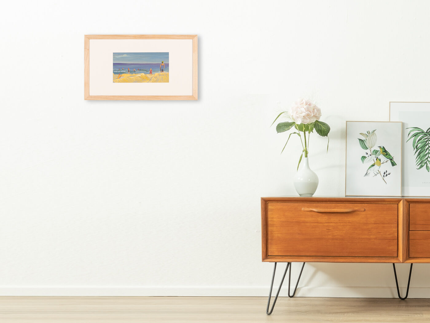 Beach, Gouache on Paper, 50 x 29 cm