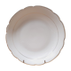 White and gold porcelain bowl