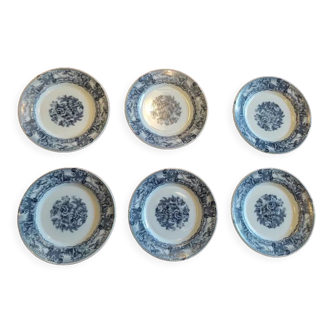 Dessert plates type Arcopal Blue Decor Rivanel
