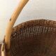 Round wicker basket