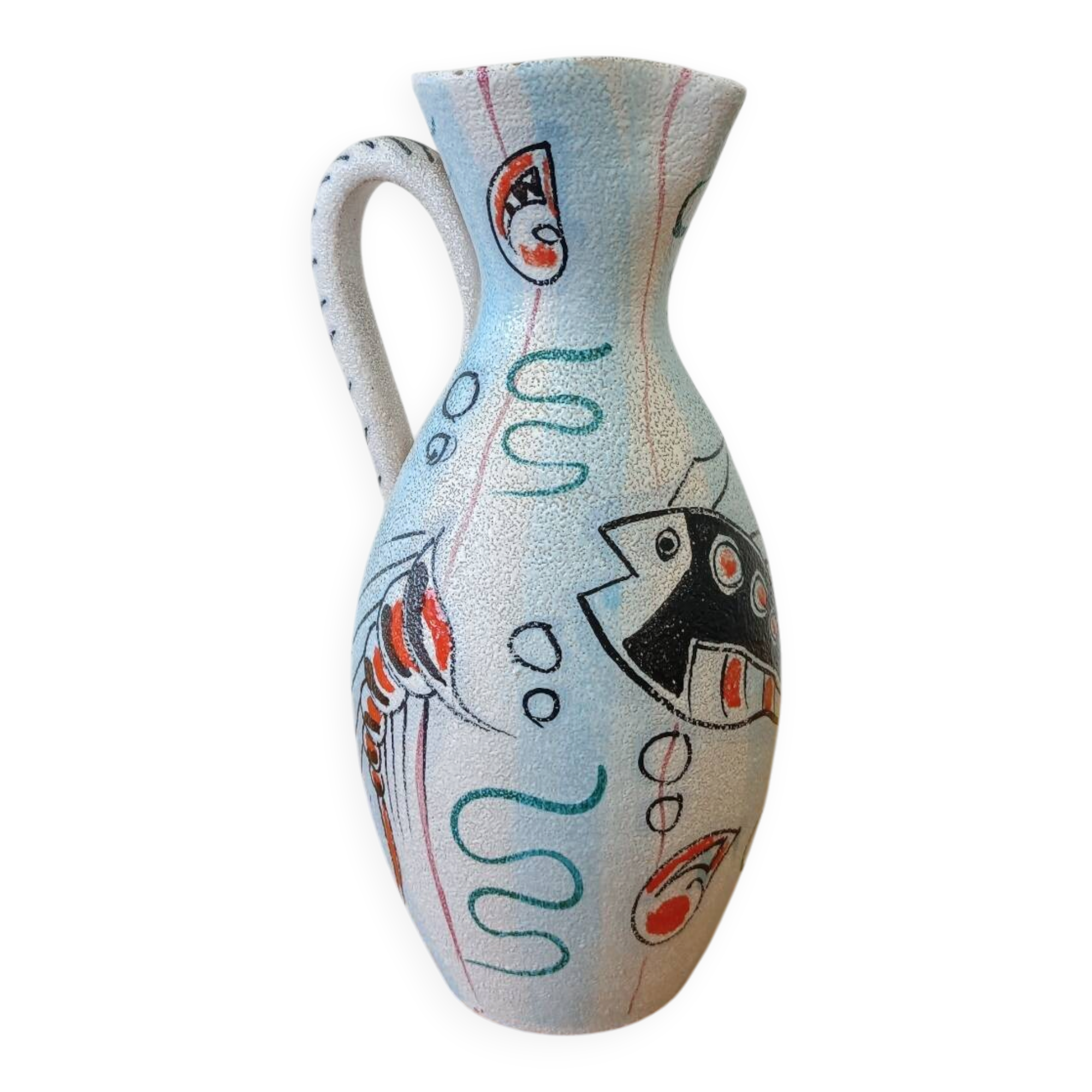 Italian ceramic pitcher
