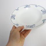 Assiettes creuses x6, Onnaing, modèle Algéciras, Granit, XIXème