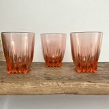 6 verres Rosaline vintage « art déco »