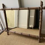 Vintage bamboo mirror 80x60cm
