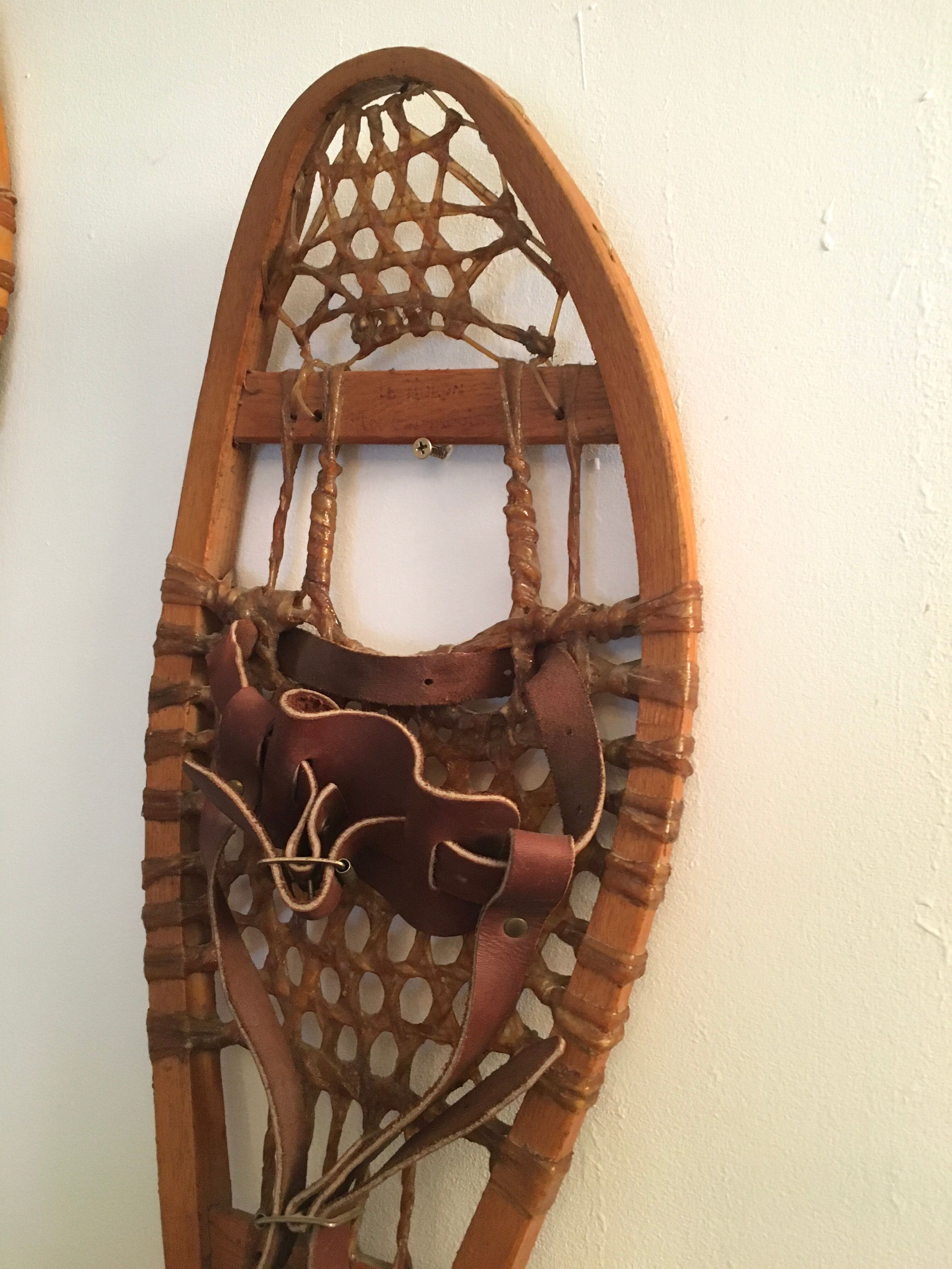 old Canadian snowshoes