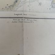 Ancient marine map of the island of Brehat and its surroundings