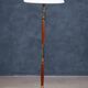 Mid-Century Floor Lamp in Teak & Brass, Denmark, 1960s