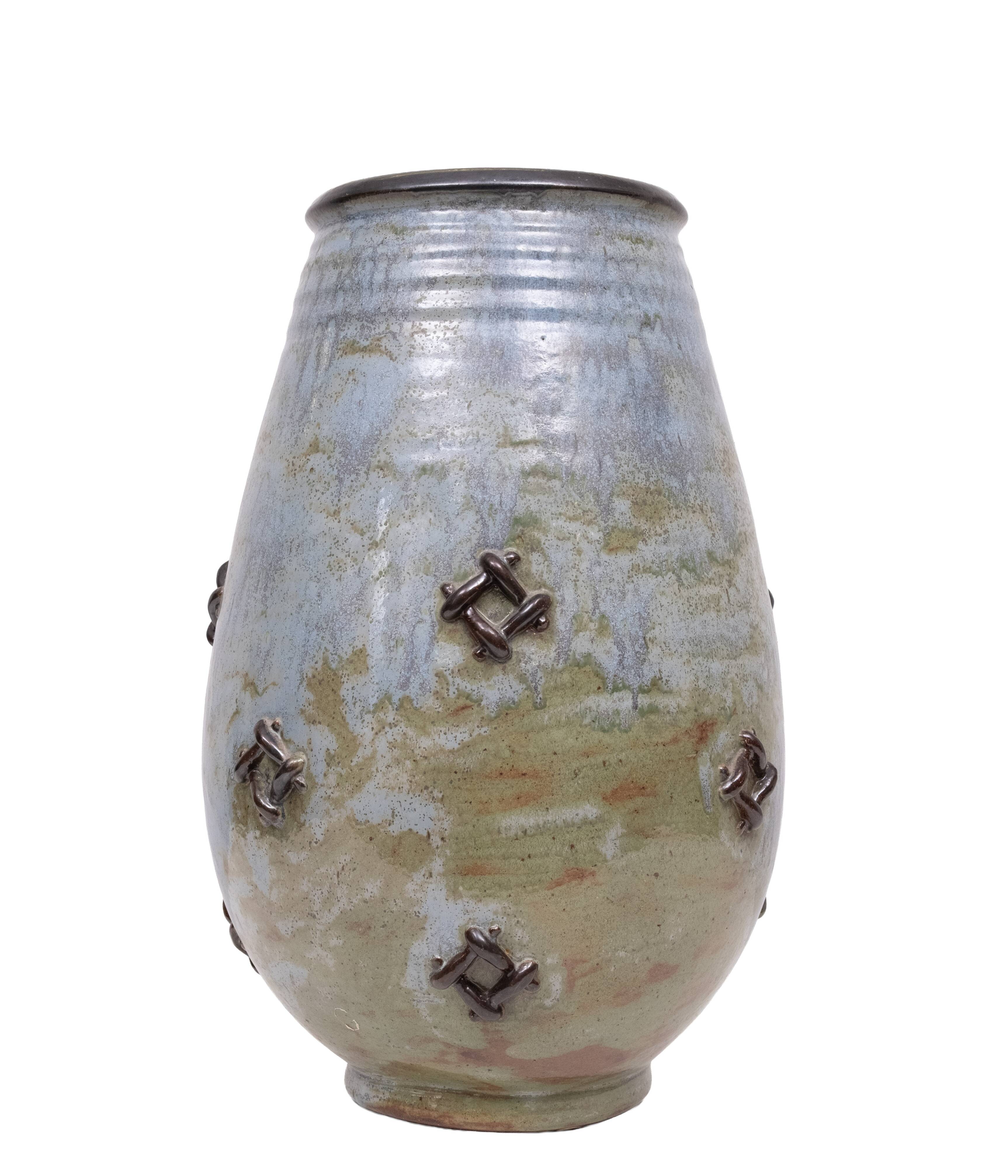 Stunning Large Art vase Roger Guèrin 1930s Belgium