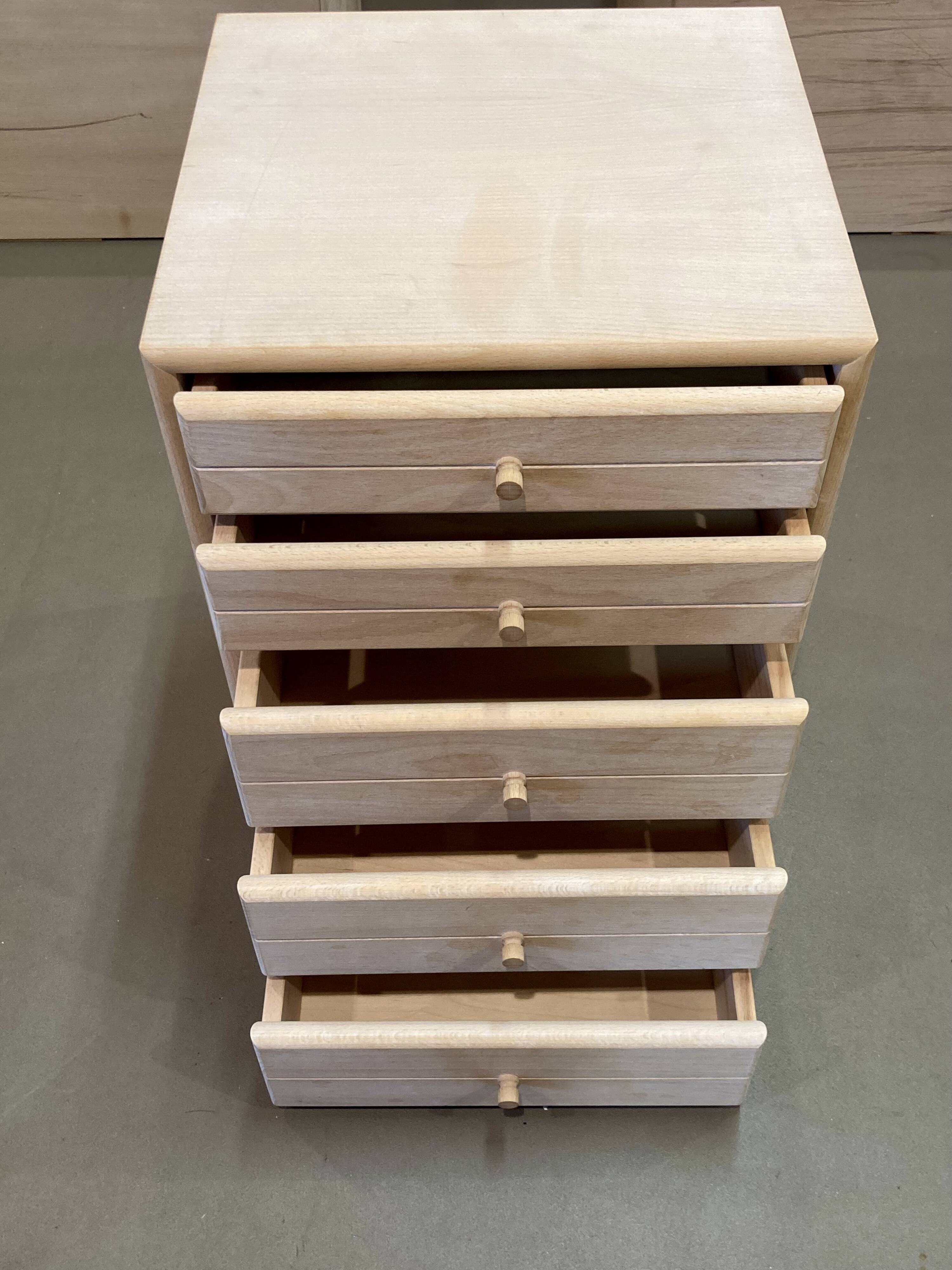 Modular solid beech sideboard "Ditlev Karsten" Scandinavian design.