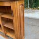 Vintage solid oak bookcase from the 18th century