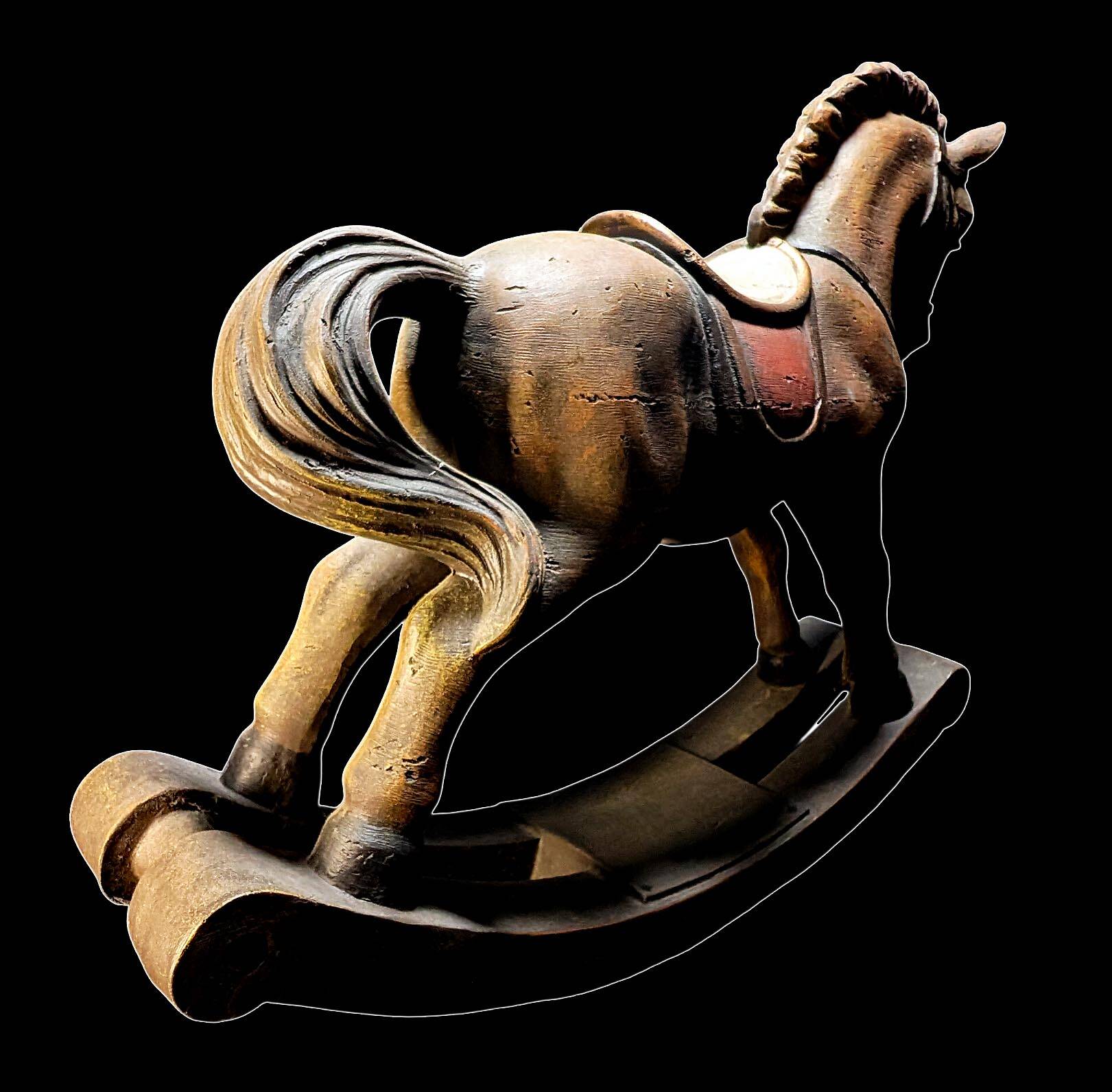 Cheval à bascule vintage en bois Clayre & Eef