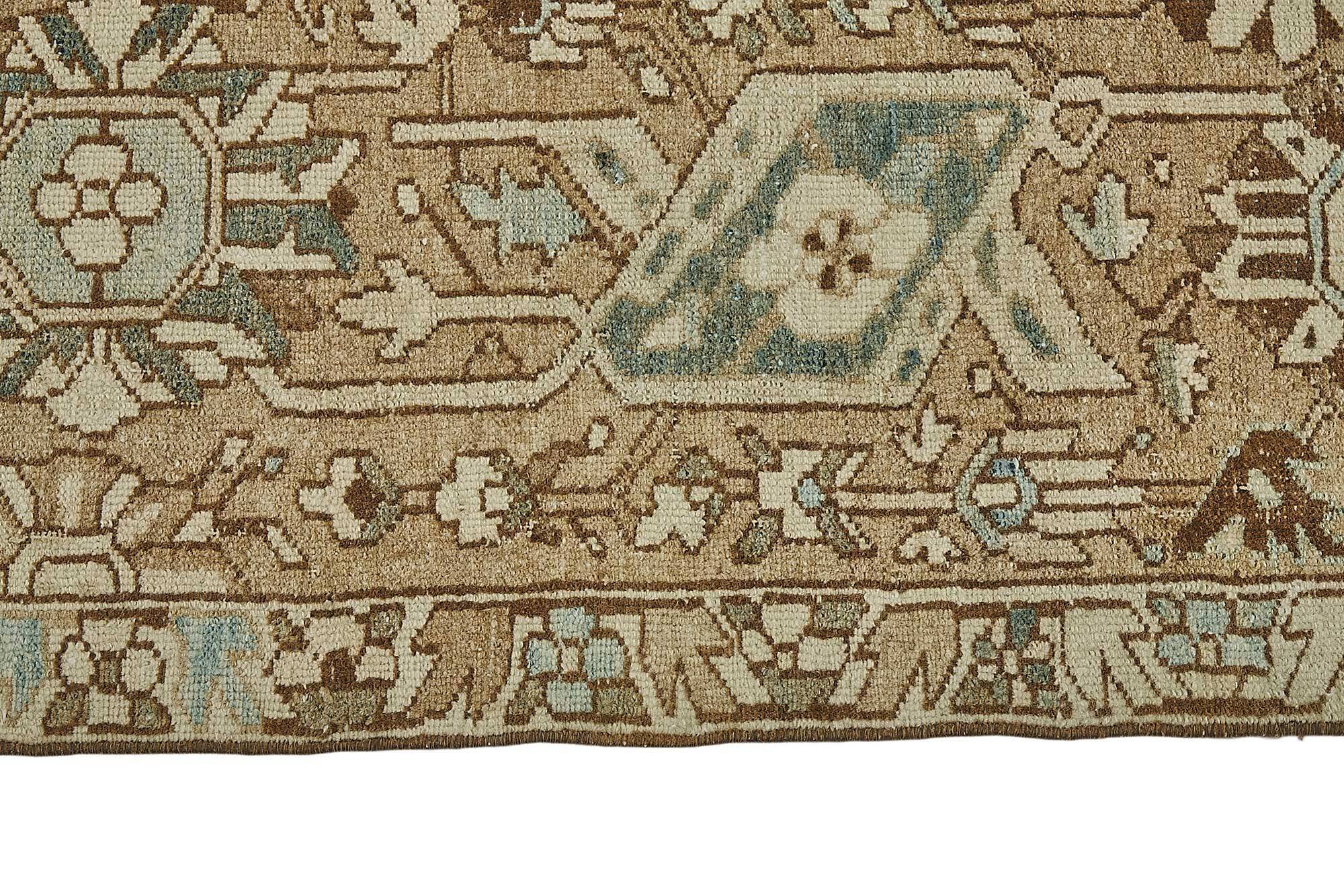 Tapis vintage unique fait à la main 305 cm x 487 cm